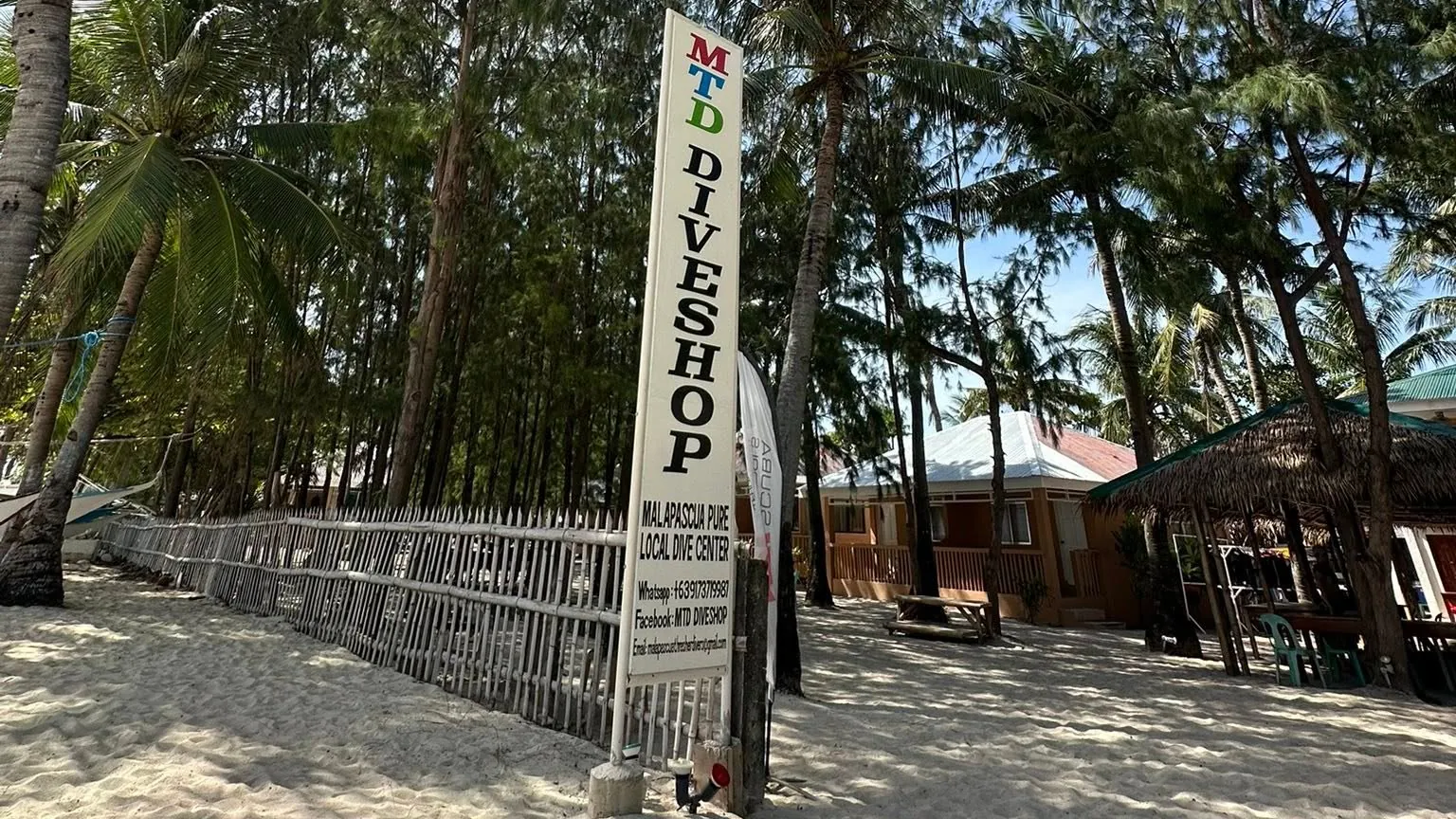 MTD Diveshop entrance Malapascua