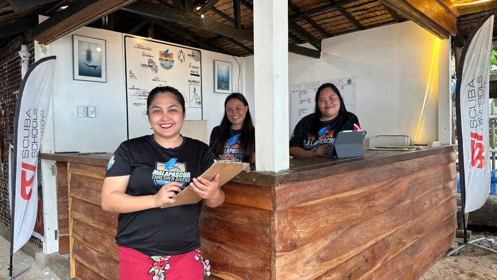 MTD Diveshop front office Malapascua