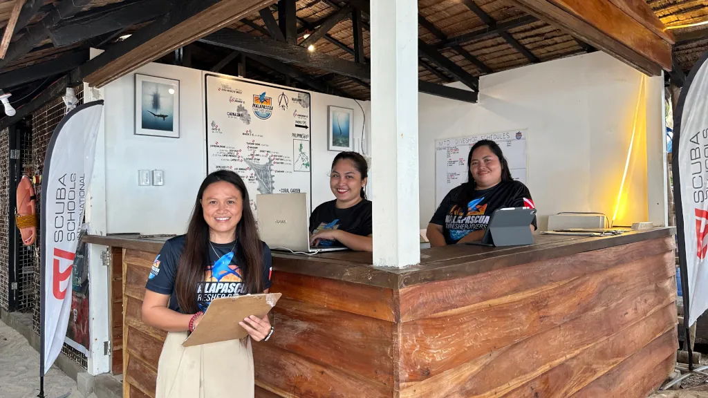 MTD Diveshop front office Malapascua